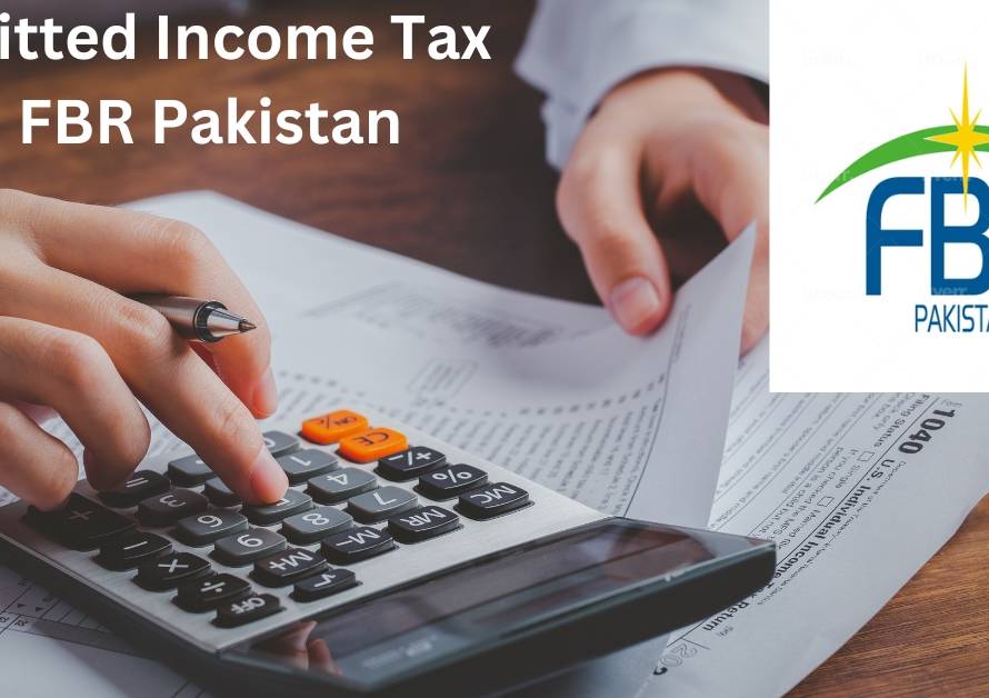 Admitted Income Tax in FBR Pakistan