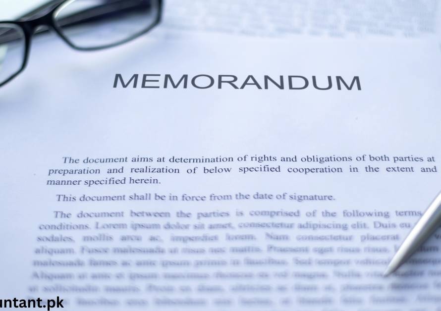 Memorandum of Association in Pakistan