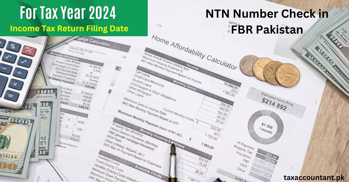 NTN Number Check in FBR Pakistan