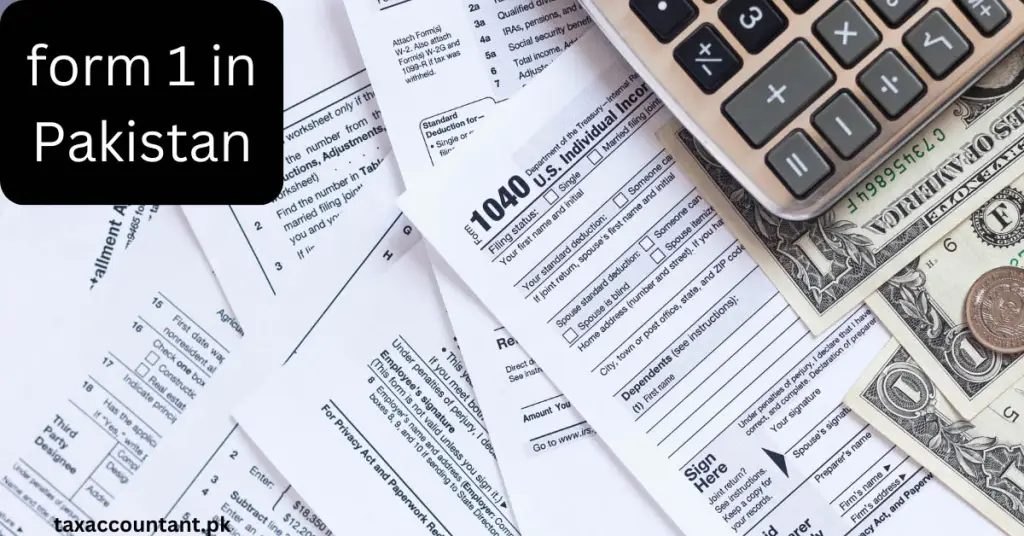 what is form 1 in pakistan