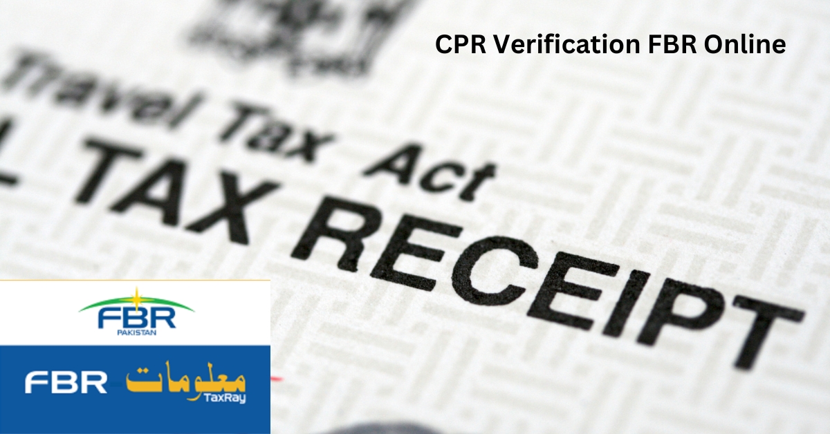 CPR Verification FBR Online