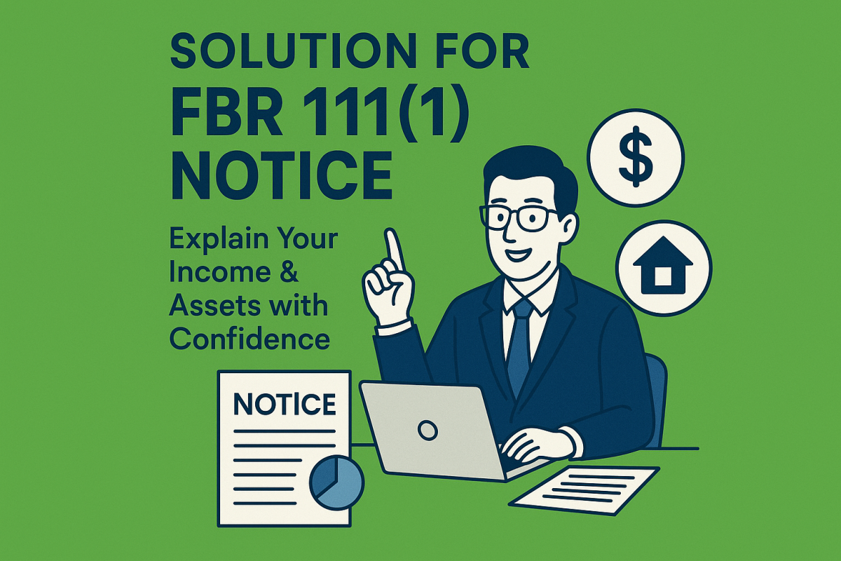 Slution for FBR 111(1) Notice – Explain Your Income & Assets with Confidence