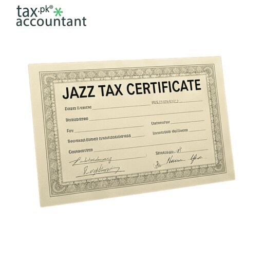 jazz tax certificate