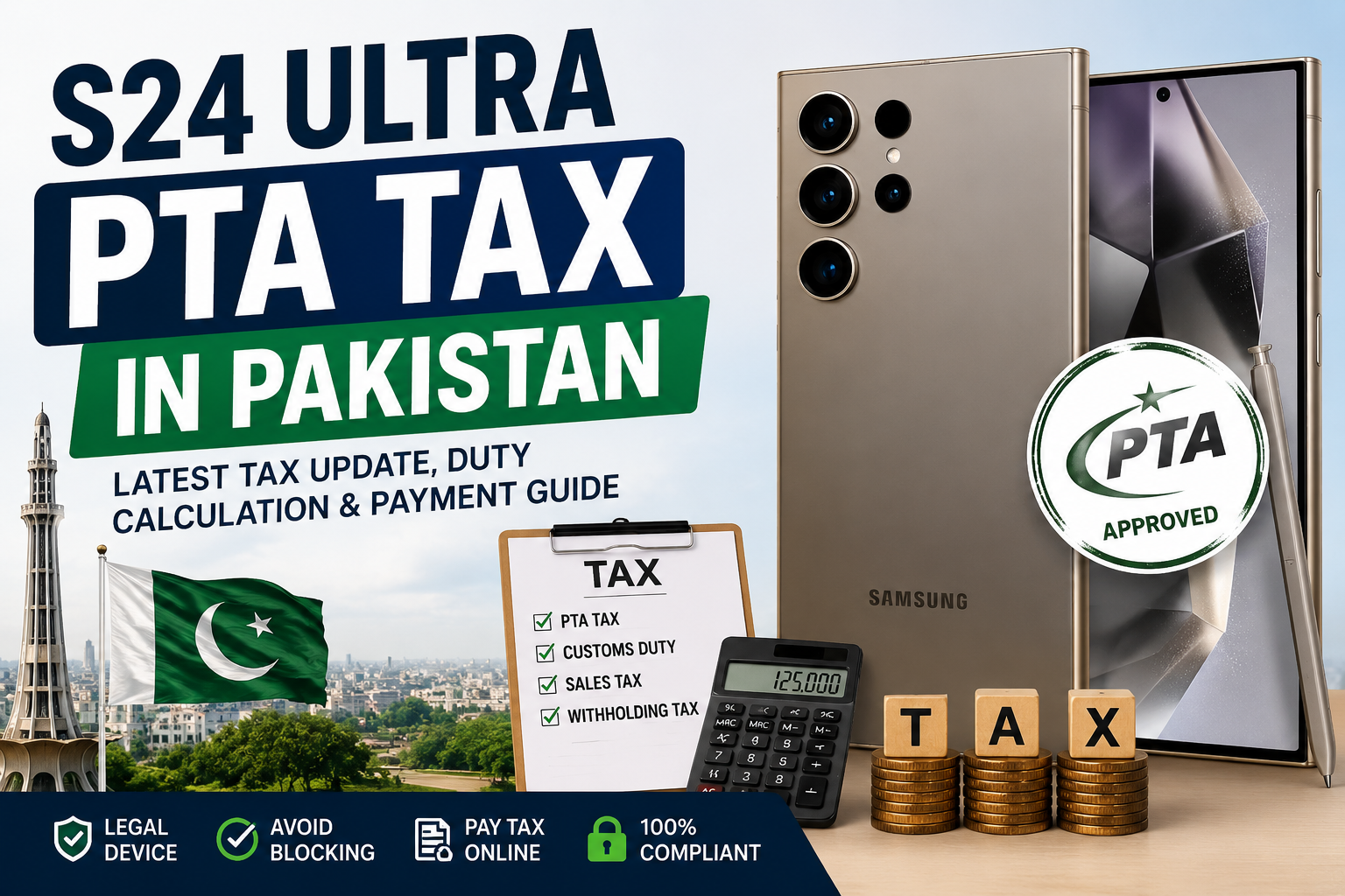 S24 Ultra PTA Tax in Pakistan 2026
