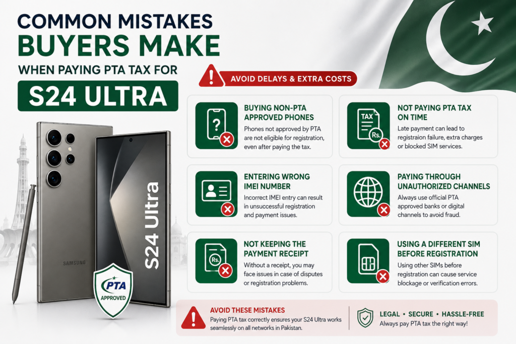 Common S24 Ultra PTA registration mistakes