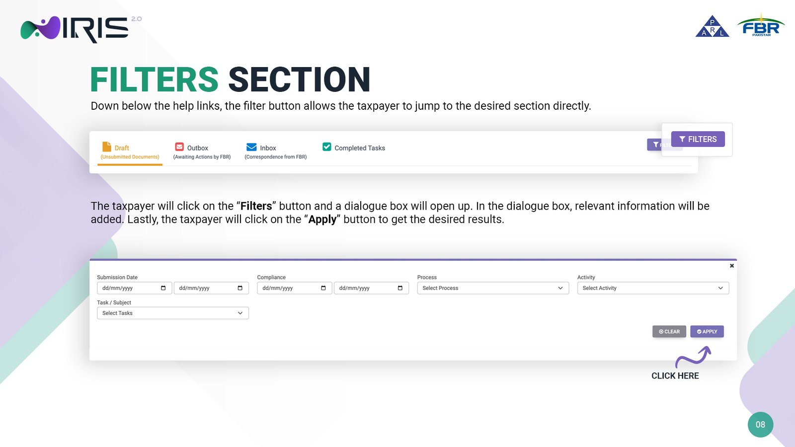 How to Understand Your IRIS Dashboard (2026 Guide) 4 IRIS Invoice Management, Sales Tax Invoice Management screen