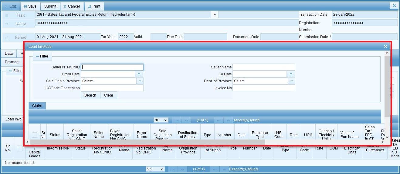 Sales Tax Annexures Explained: Annex-A to Annex-P in IRIS 6 Load Invoices modal for Annex-A in IRIS