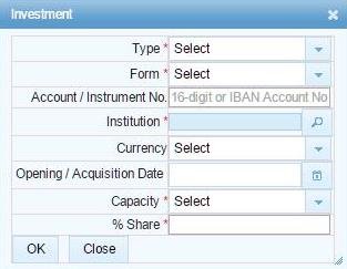How to Register for FBR IRIS in Pakistan (2026 Guide) 6 Add Bank Account / Investment modal in IRIS registration