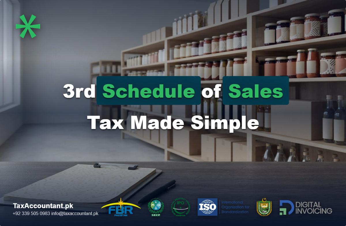 3rd schedule of sales tax pakistan