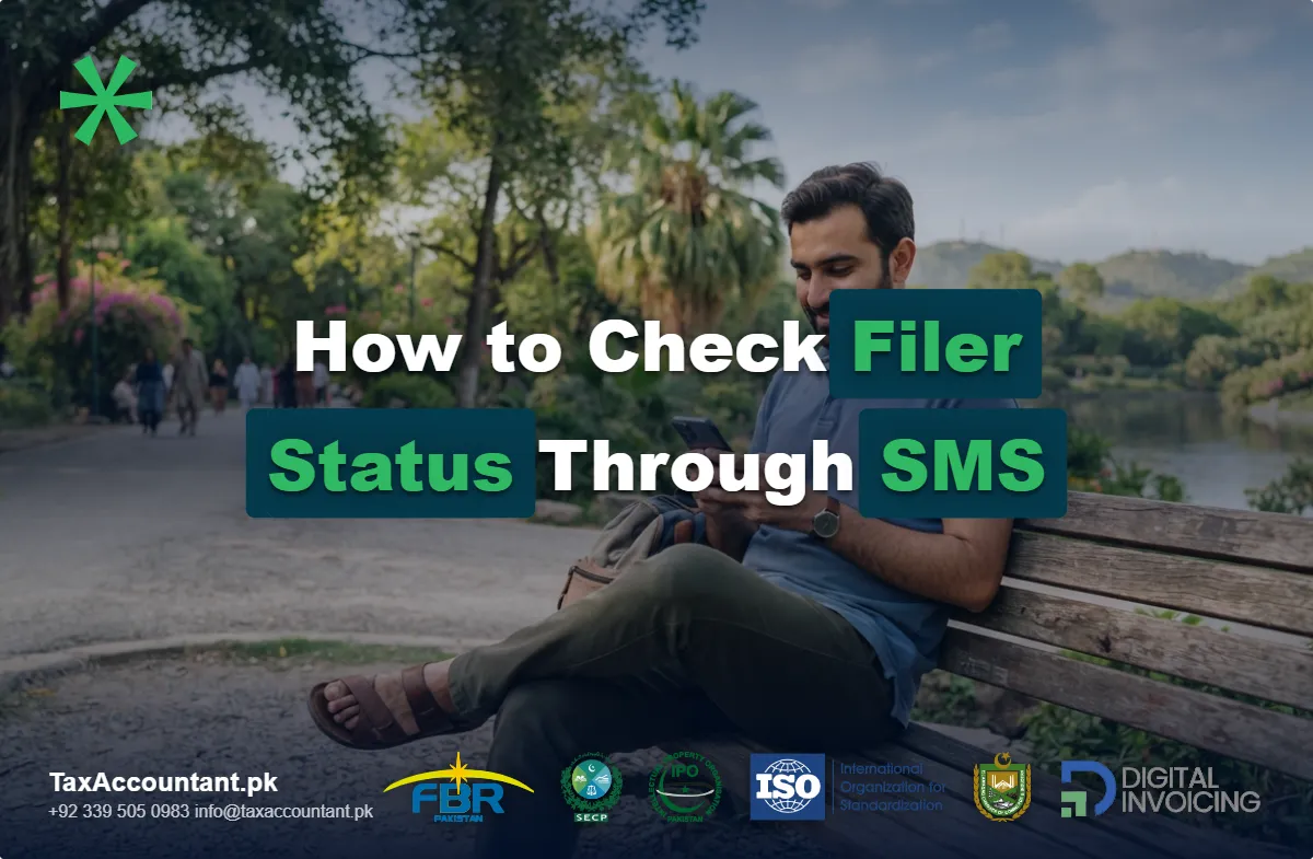 How to check filer status through sms