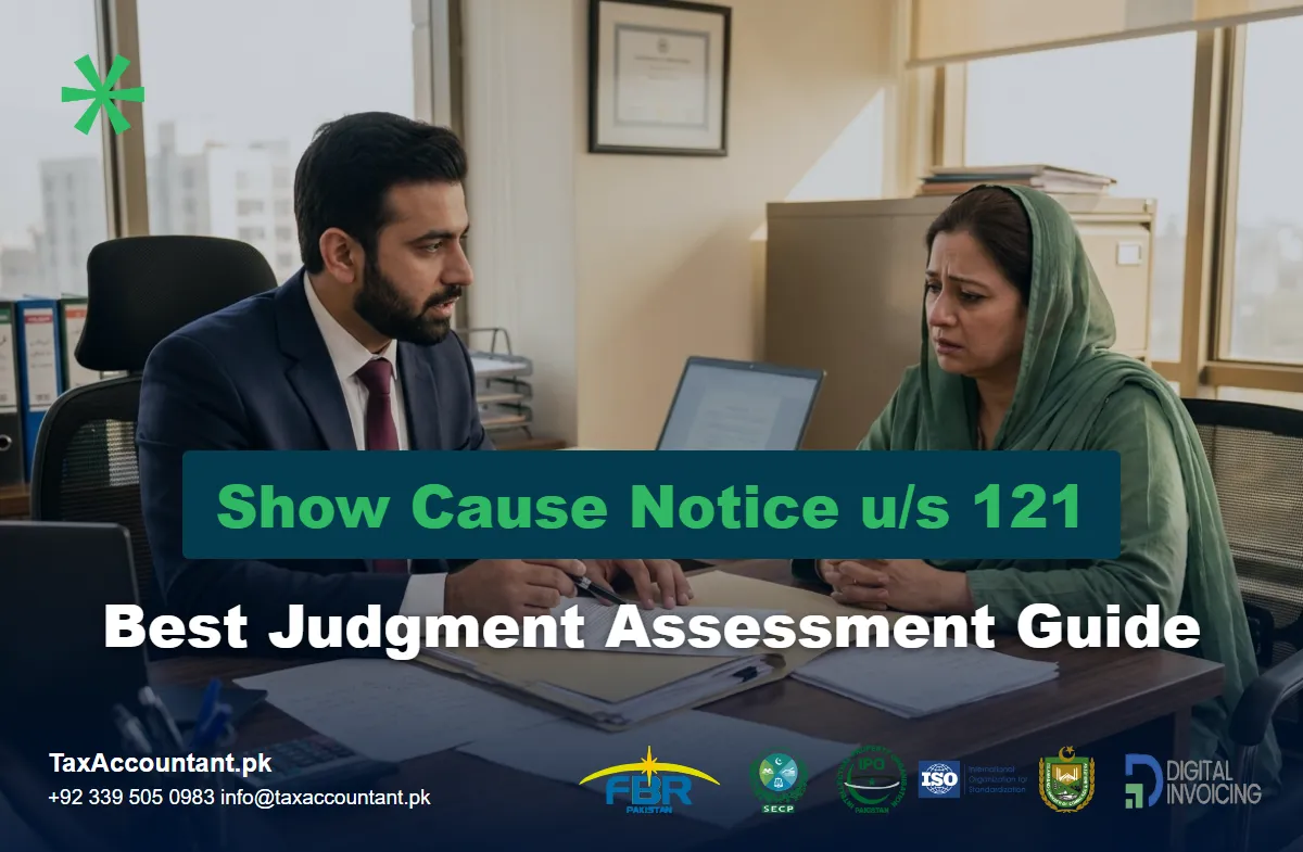 Show cause notice best judgment assessment section 121
