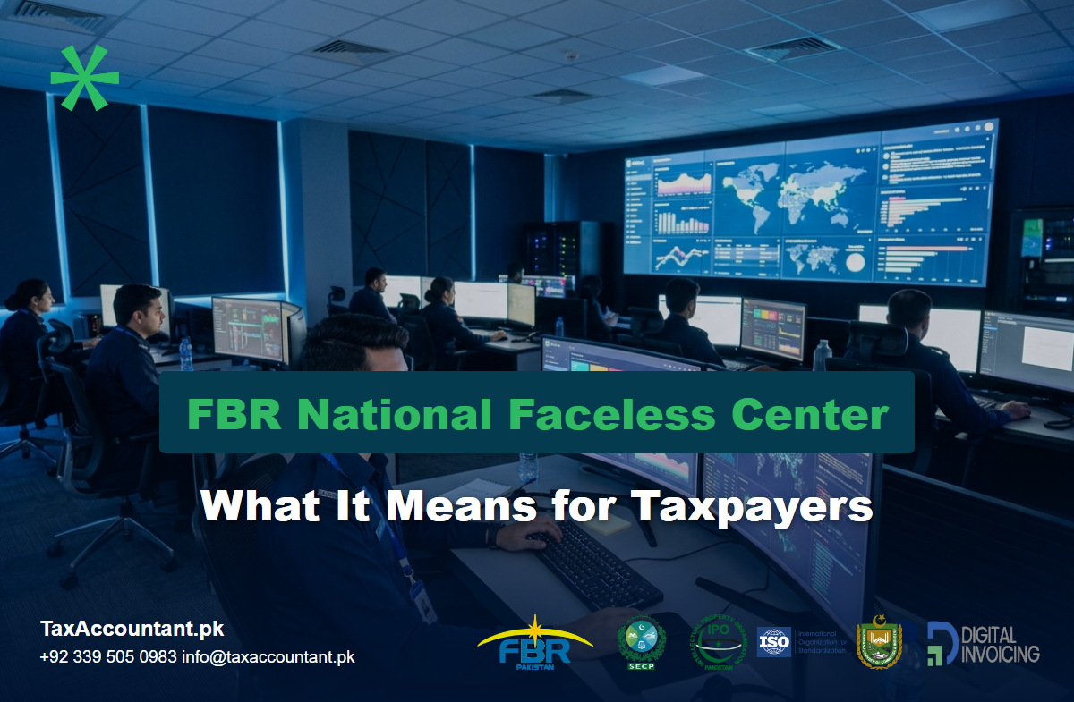 FBR National Faceless Center control room for online tax audits