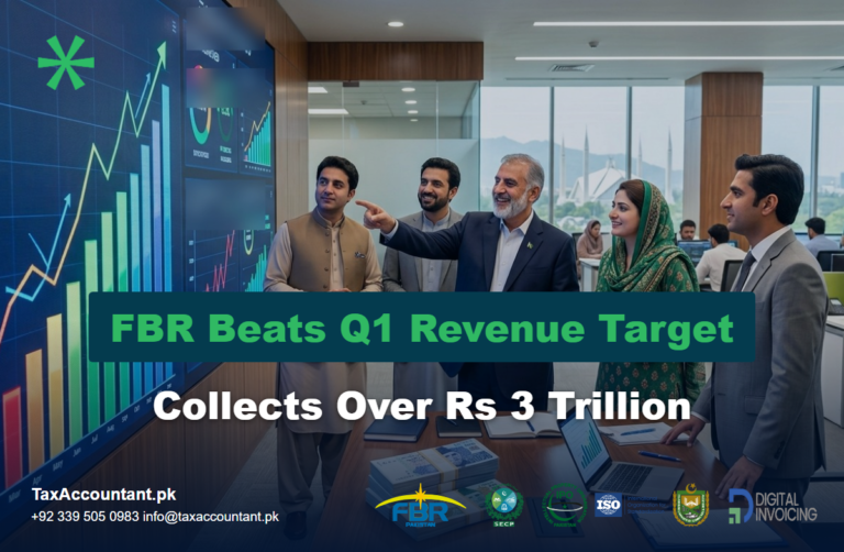 Pakistani officials reviewing rising revenue charts as FBR beats first quarter collection target