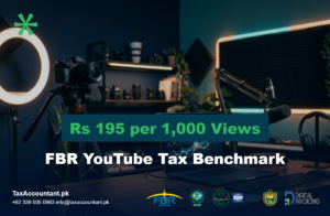 FBR sets Rs 195 tax benchmark per 1,000 YouTube views for social media creators in Pakistan
